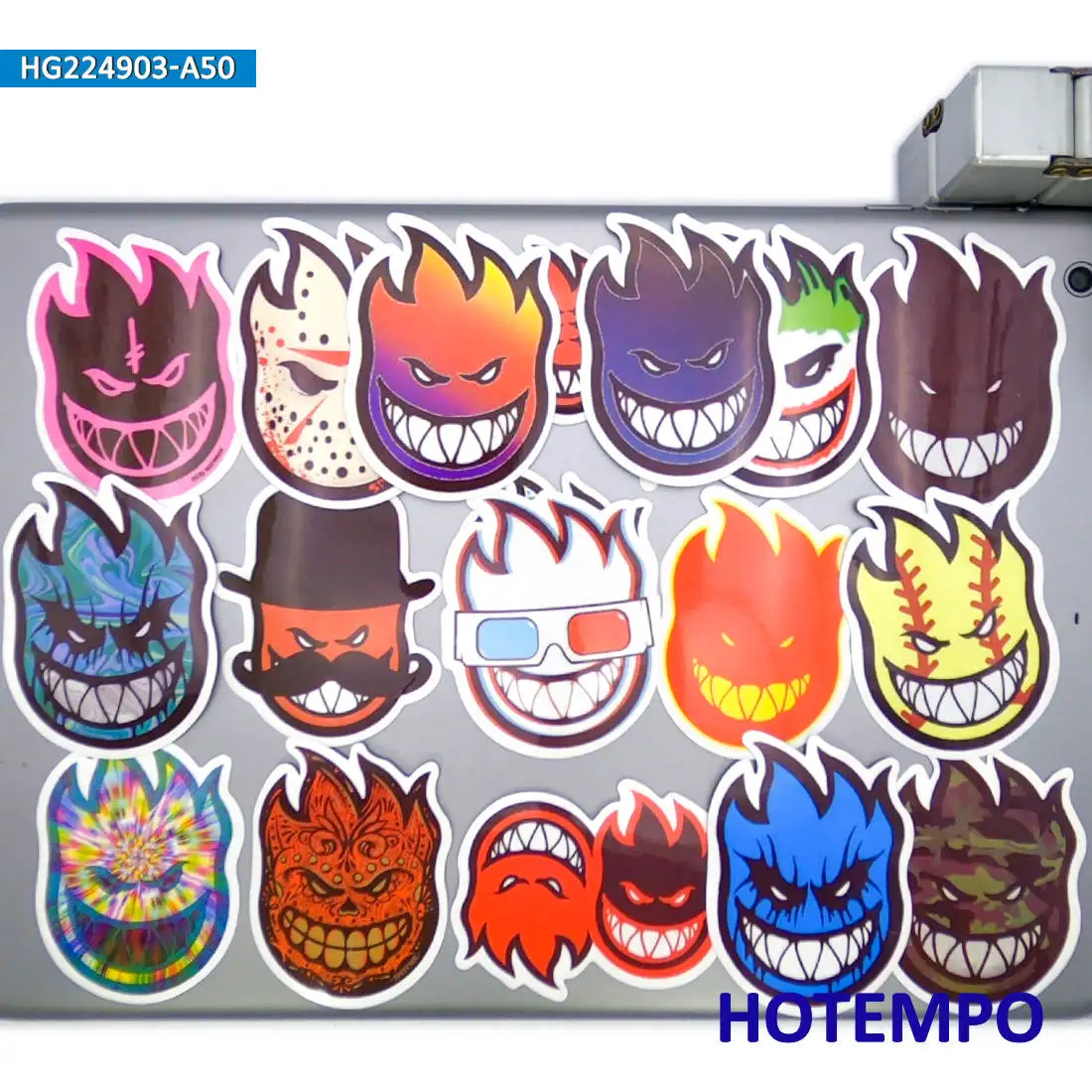 Vibrant Retro Graffiti Sticker Pack - Fun and Unique Designs for Laptops, Phones, and Vehicles