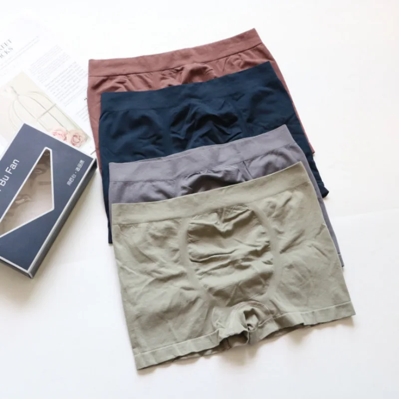 DILEMO New Men's Underwears Men Panties Boxers Breathable Male Boxer Solid Underpants Comfortable Mens Underwear Boxers