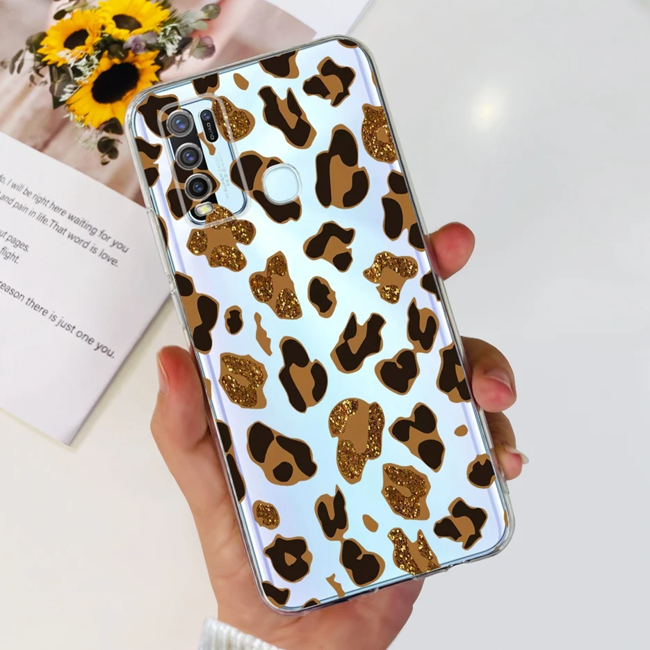 Fashionable Painted Clear Silicone Soft TPU Phone Case Cover