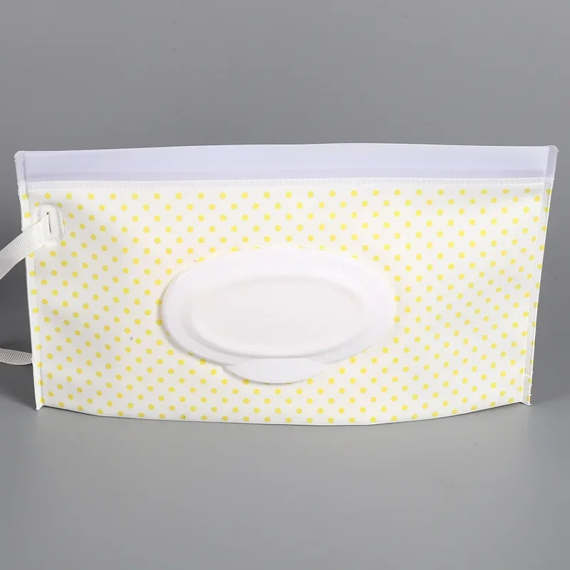Tissue Box Wet Wipe Case Baby Wipe Case Wet Wipes Case Wet Wipes Box EVA New Baby Wet Wipe Pouch Portable Wipes Case Flip Cover Snap-Strap Reusable Refillable Cosmetic Pouch Useful Tissue Box