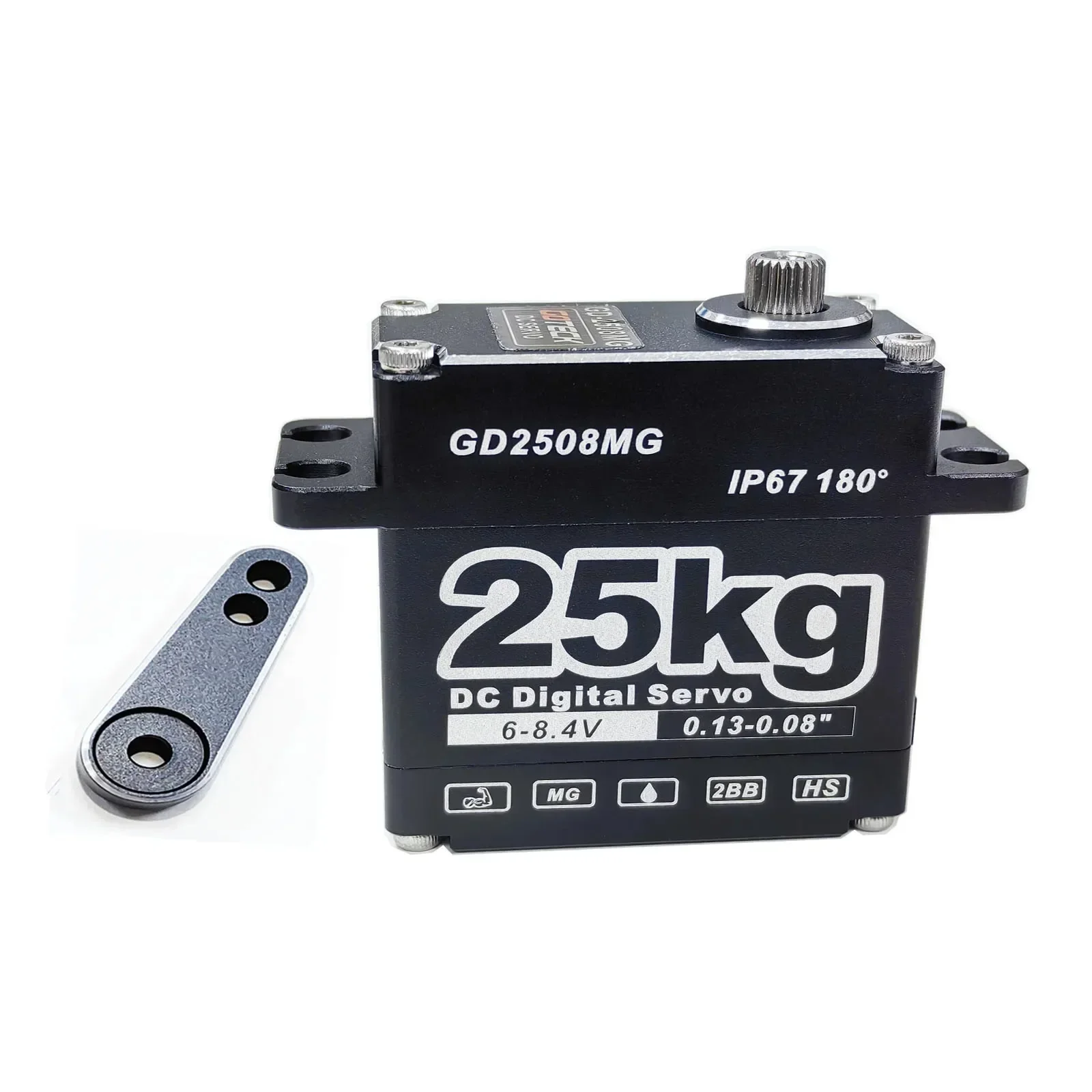 RC Servo 25kg 35kg 45kg Metal Waterproof Servo For RC 1/10 1/8 Traxxas TRX4 Axial SCX10 Crawler Car Robot Truck Robot Parts 2