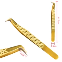 1pcs Eyelashes Tweezers Anti-static Eyelash Extension Tweezer Fan Lash Eyebrow Tweezers Straight Excellent Closure For Fiber Tip 2