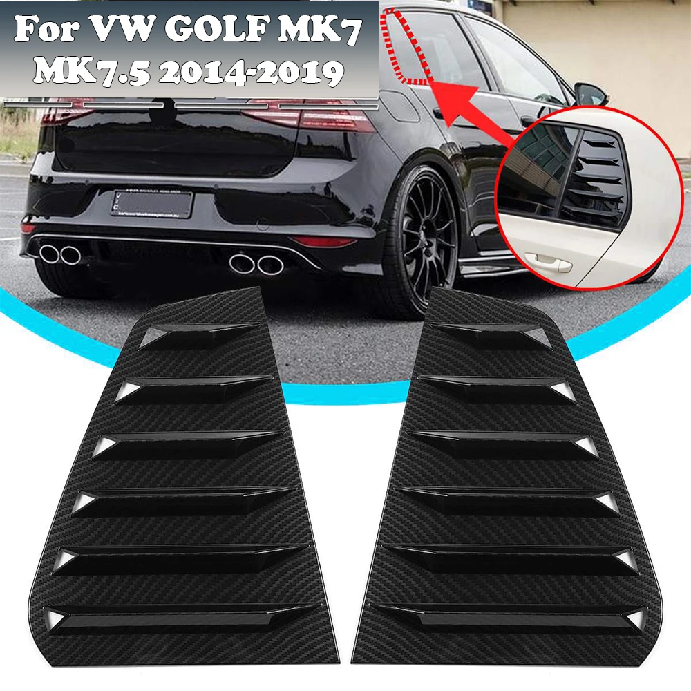 Nowy 2X Żaluzja Do Tylnej Szyby Żaluzji Boczny Wylot Nawiewu Osłona Do Vw Do Golfa Mk7, 5 2014-2019 Dla Modeli Gti / Gtd / R