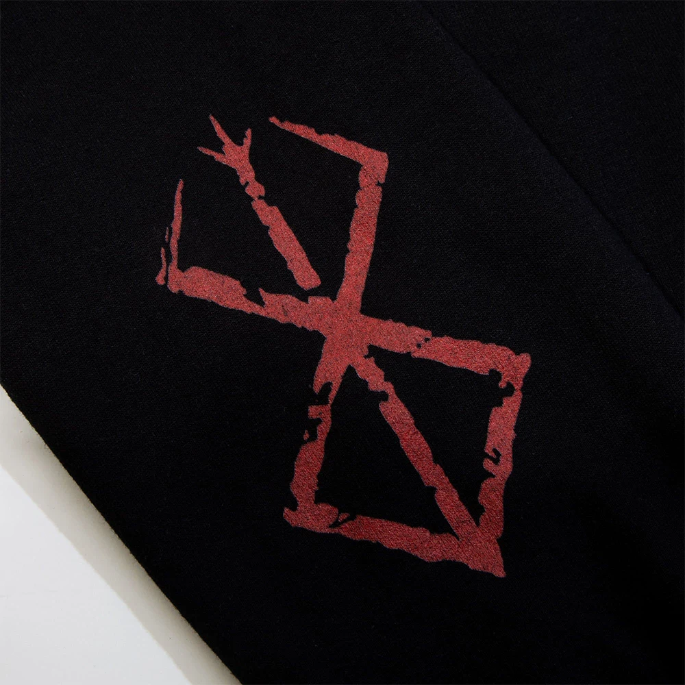 Berserk Guts Printed Hoodie Japanese Anime Graphic Sweatshirt for Men Sportswear Cosplay Clothes Autumn/Winter Pullovers Unisex