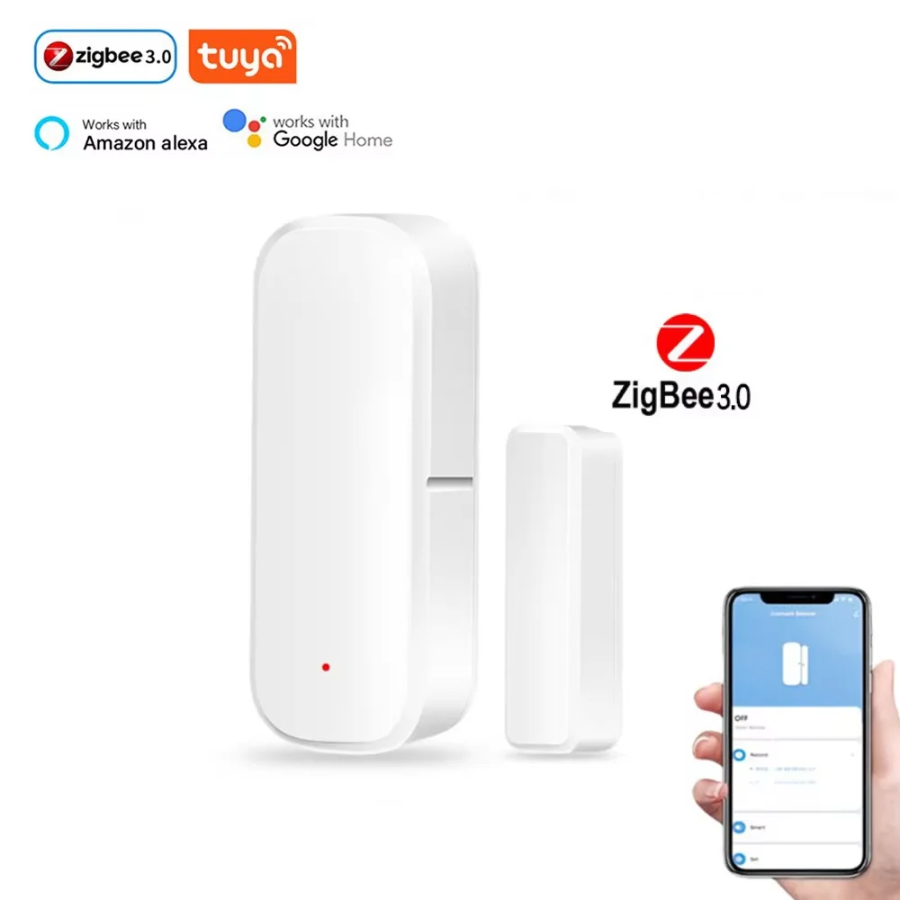 Tuya Zigbee Door Window Sensor Wireless Door Open Closed Detector Smart Home Alarm Security Protection For Home Assistant, Alina Gadgets