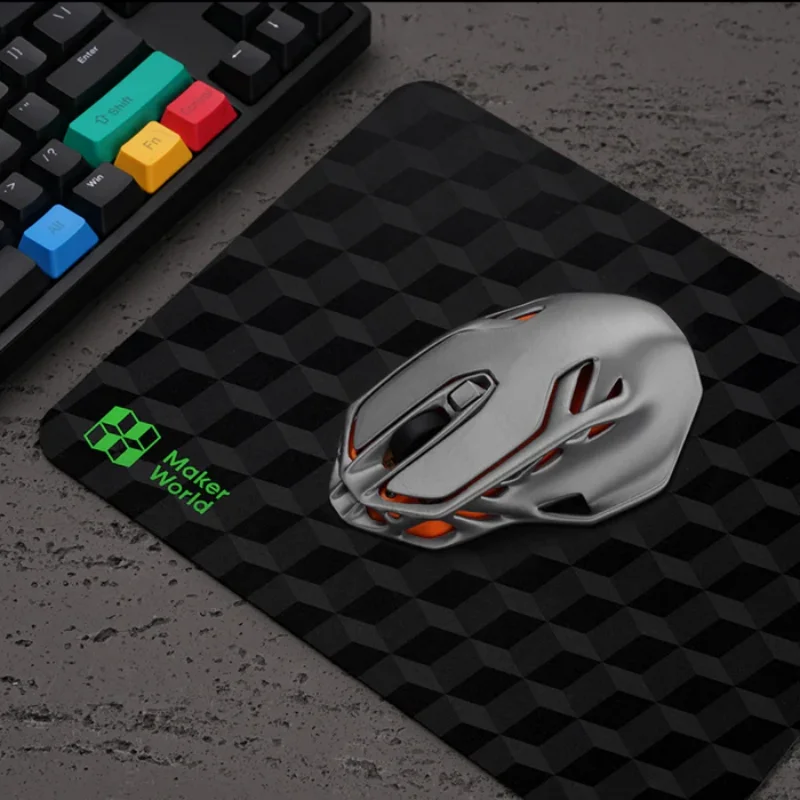 밤부 랩 3D 프린터용 무선 마우스 부품 키트, 무소음 단추, 2.4G USB 리시버, 대나무 3D 프린터 부품, 002