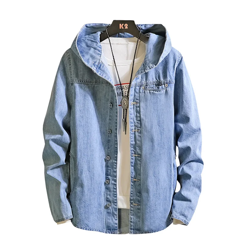 Japanese Fashion Denim Hoodie Jacket 
