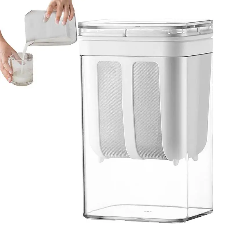 

Food Filter Strainer Reusable Whey Separator Fine Mesh 304 Stainless Milk Strainer Juice Strainer Yogurt Water Separator 1100ml