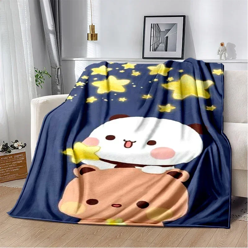 Cartoon Print Bear and Pa Blanket 4