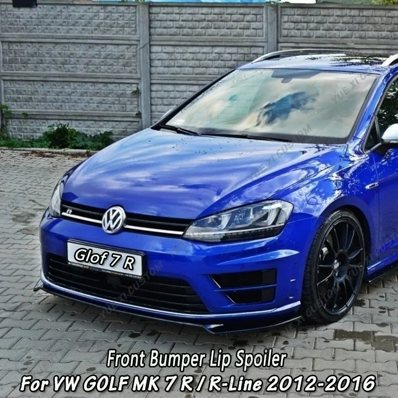 Per Volkswagen Golf 7 Golf Mk7 R/R Line 2012-2016 Maxton Style Car Front Splitter Paraurti Anteriore Lip Spoiler Guard Cover Body Kit