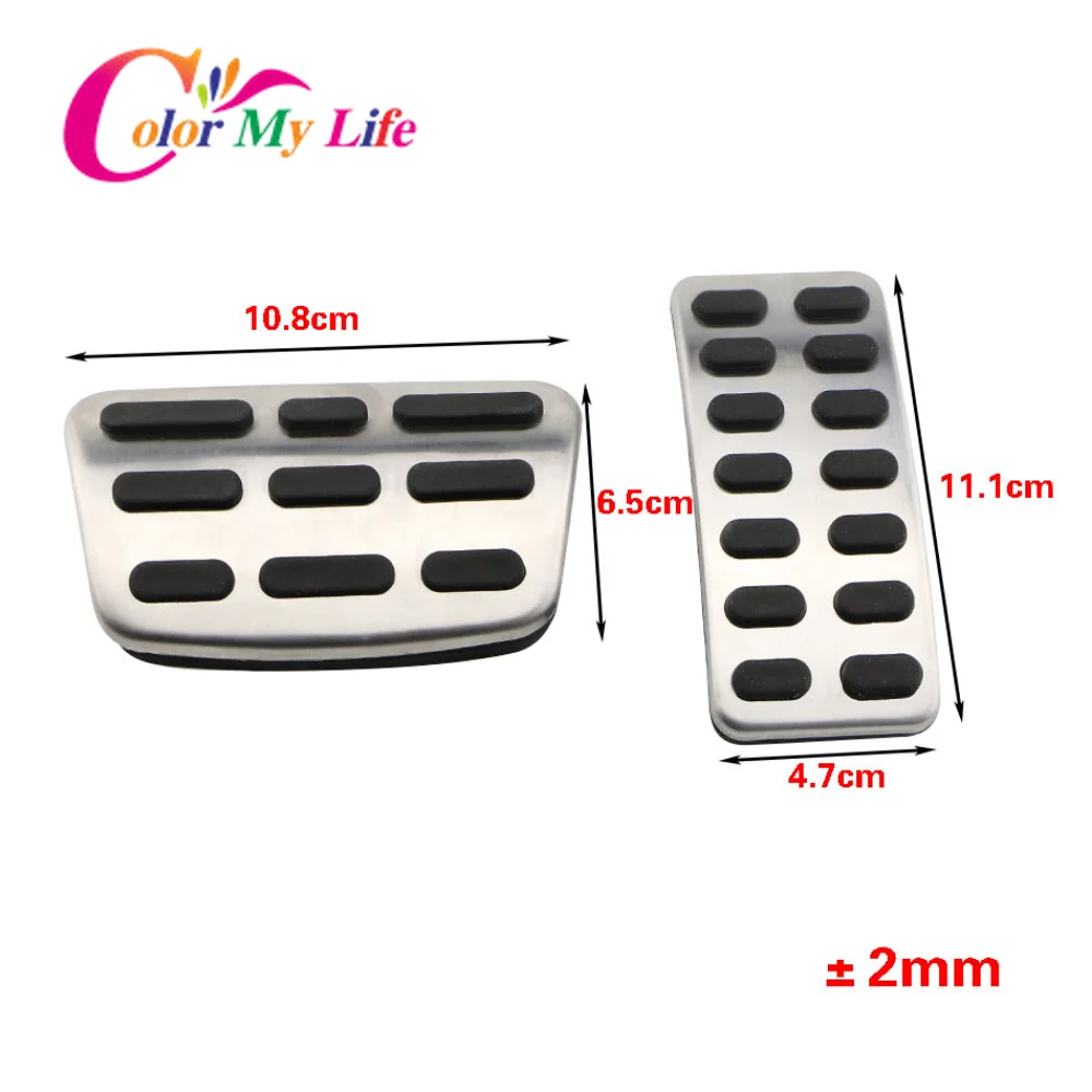 Stainless Steel Car Accelerator Gas Brake Pedal Clutch Pedals Case for Hyundai Verna Solaris Sedan Hatchback 2012-2015 Parts car pedals