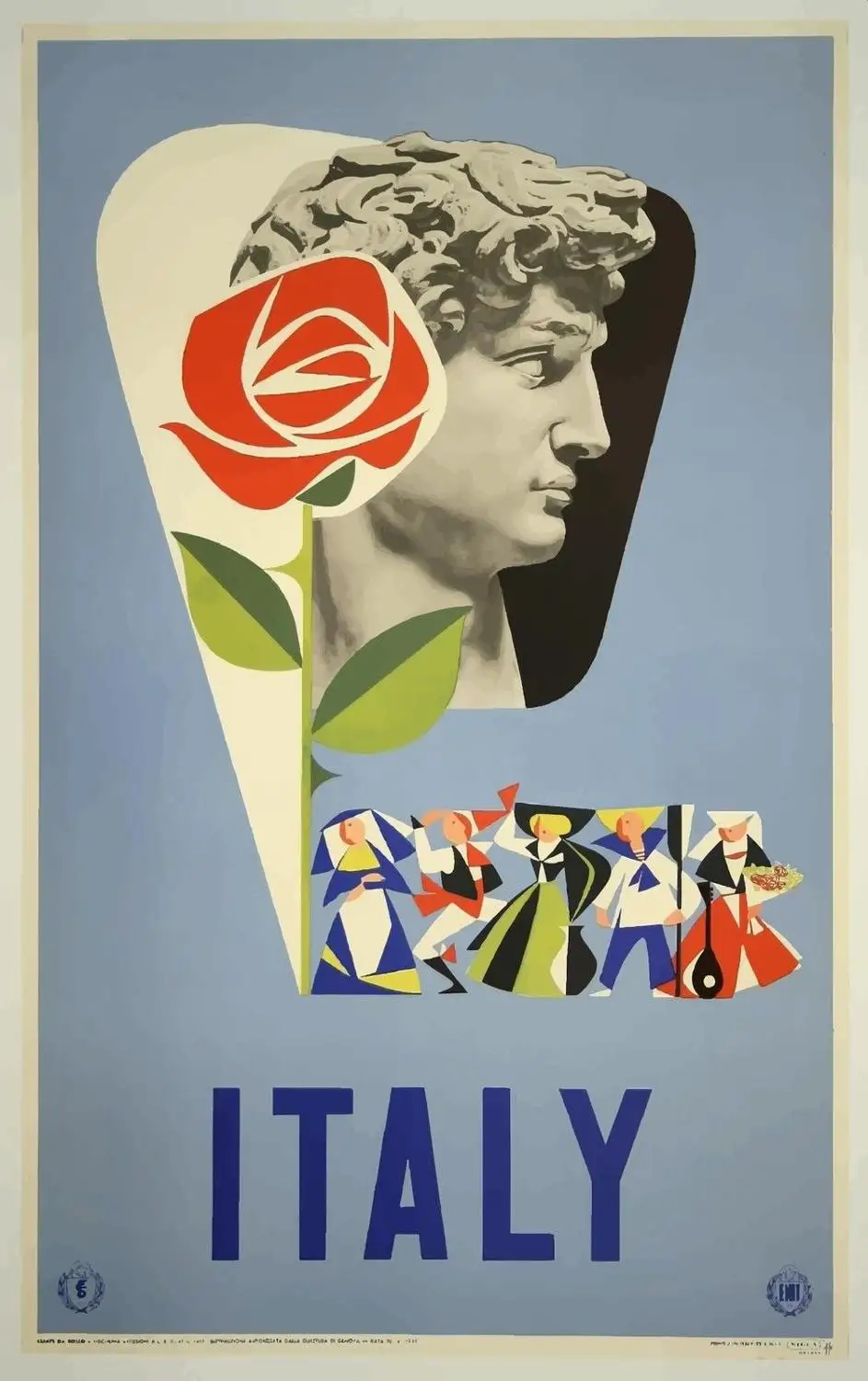 

Vintage Travel Italy Romans Art print Silk poster Home Wall Decor