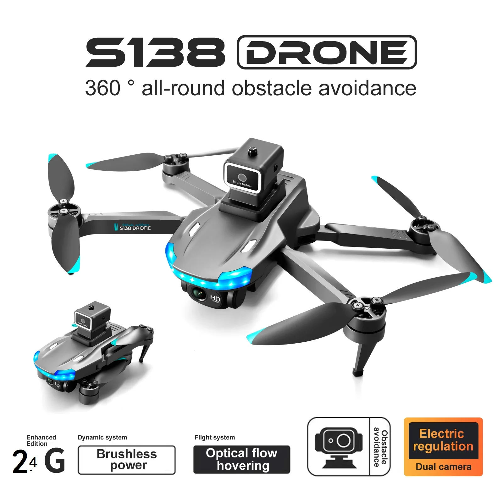 S1s Profesional Drone 4k 6k Hd Camera Wifi Obstacle Avoidance Optical Flow  Brushless Motor Mini Rc Quadcopter Vs Z908 Pro Dron - Camera Drones -  AliExpress