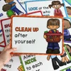 15Pcs Classroom Poster Rules for The School Class A4 size Posters for Kindergarten Preschool Decora Education toys 5