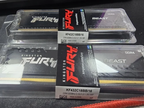 Kingston Fury Beast DDR4 8G 16G 32GB 3600 3200Mhz RAM PC Memory 288Pin XMP2.0 Heatsink For Desktop AMD or INTEL Motherboard photo review