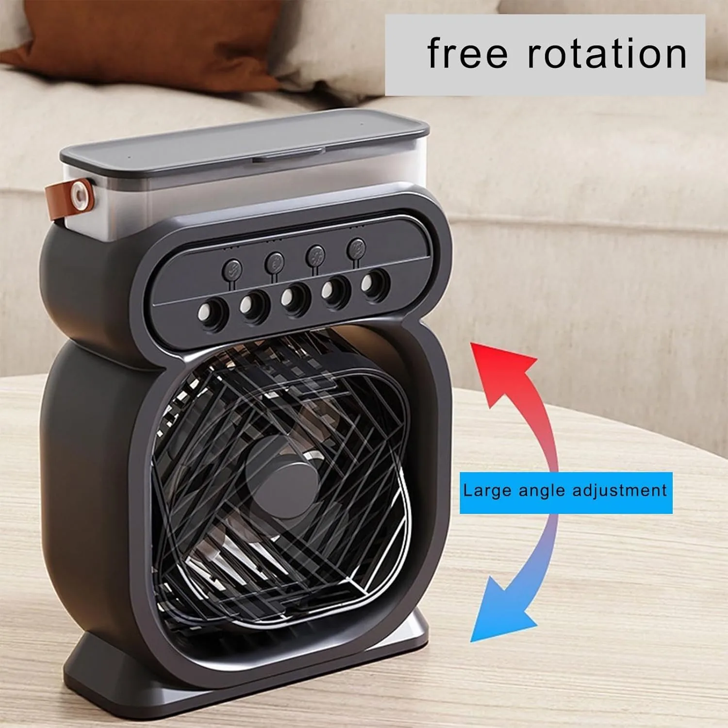 New Baby 3 in 1 Fan Air Conditioner Type C Household Small Air Cooler LED Night Light Portable Humidifier Conditioning Fan