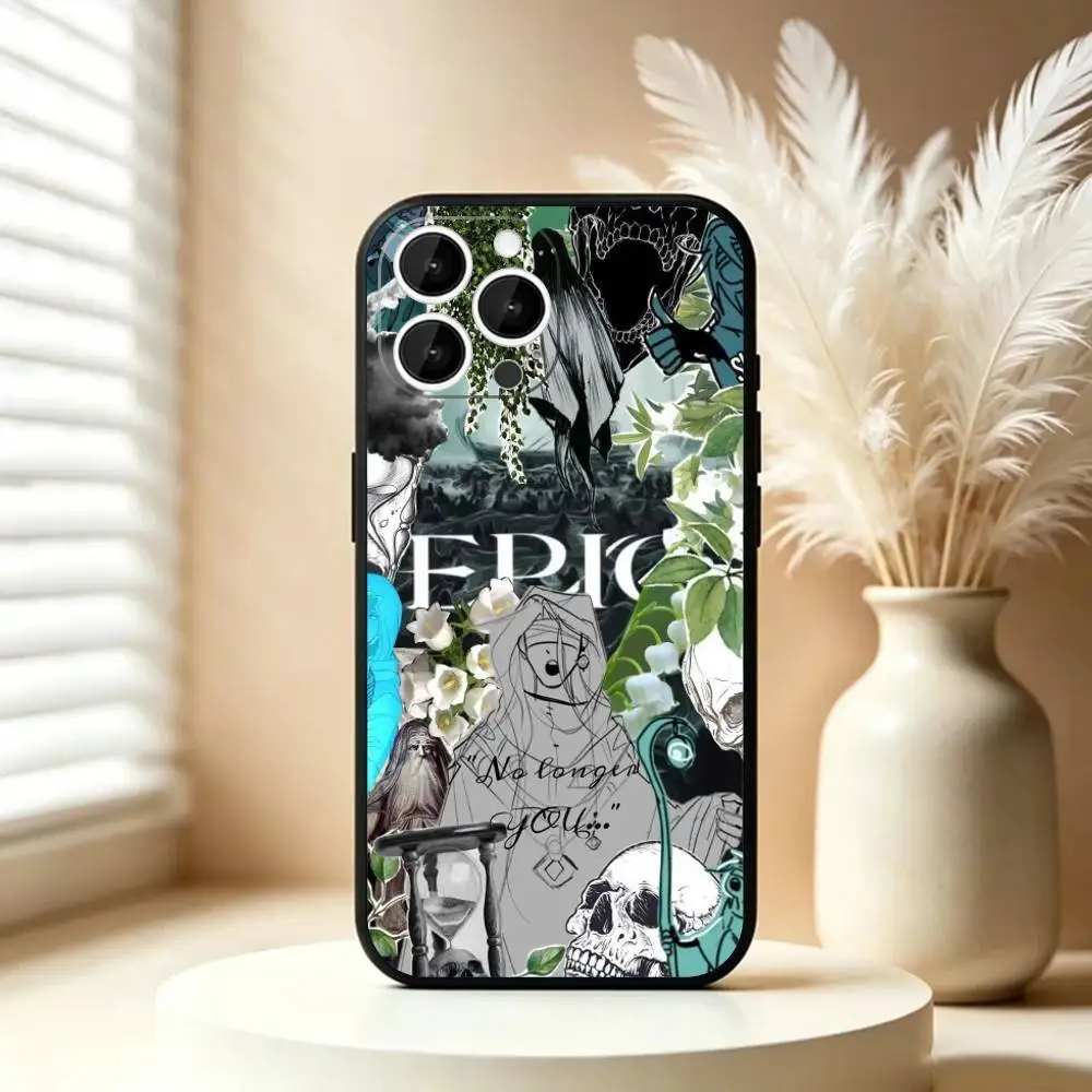 Epic Aesthetic Black Silicone Phone Case - Soft Protective Cover