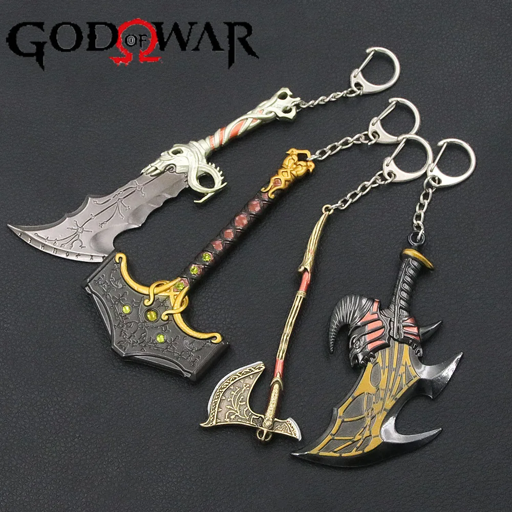 GodofWar5RagnarokKeyChainThorsHammerBladesofExileLeviathan