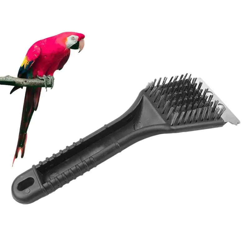 

Bird Droppings Cleaning Brush Pet Poop Cleaning Tool Long Handle Stainless Steel Heavy Duty Sturdy Multipurpose Bird Feeder