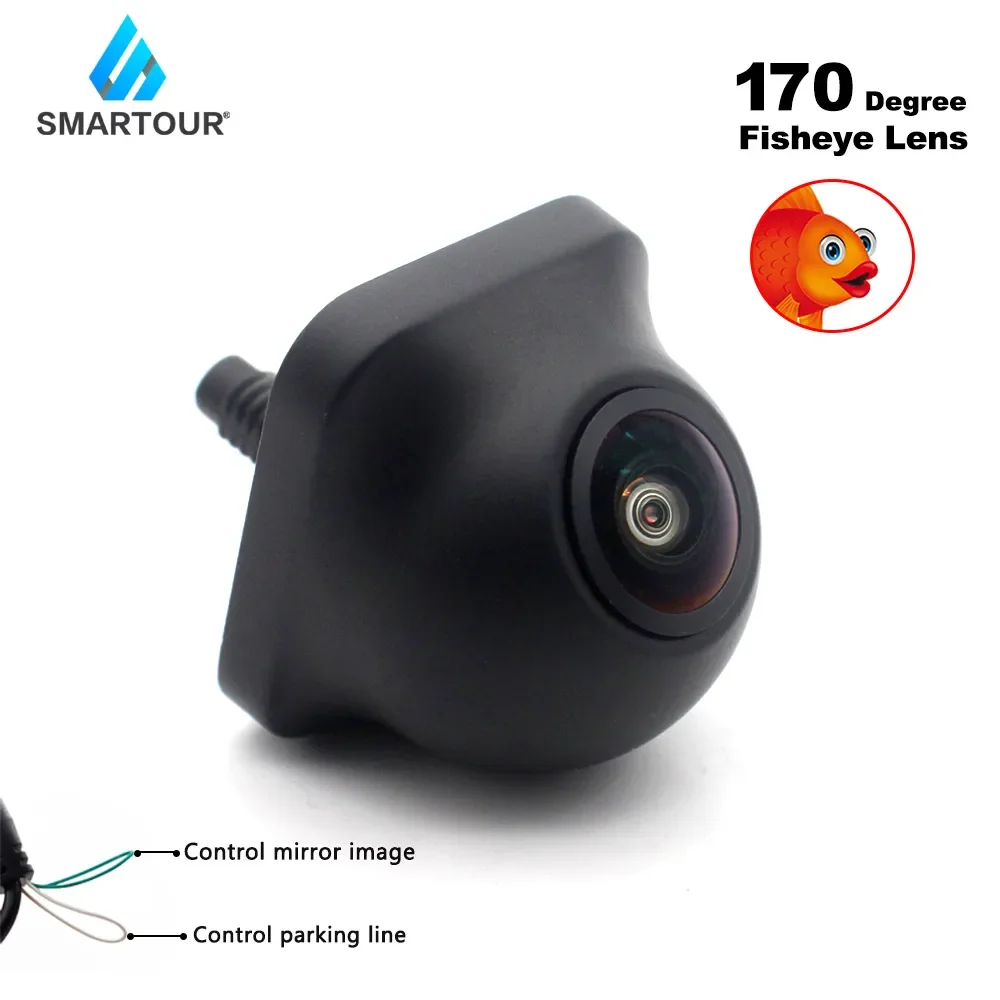 

Автомобильная камера заднего вида SMARTOUR, AHD, HD, 170 градусов, рыбий глаз, 1920*1080, 2K для Android DVD / AHD монитора, поддерживает 720P 1080P