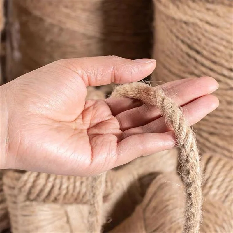 Jute Rope-1/1.5/2/2.5/3/4/6/8/10MM Natural, for Weddings, Belt Strap, Floristry, Party, Gardening, Decoration, DIY Gift Packing