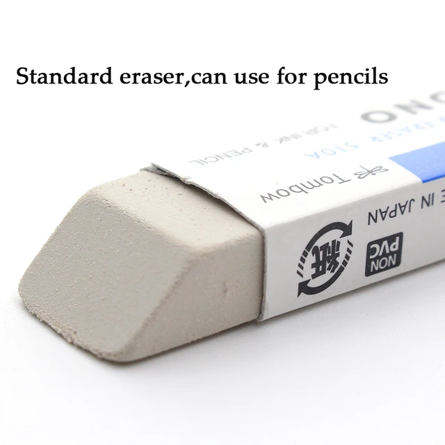 Tombow MONO Sand Erasers 512A 510A Ink Pen Color Scrub Rubber