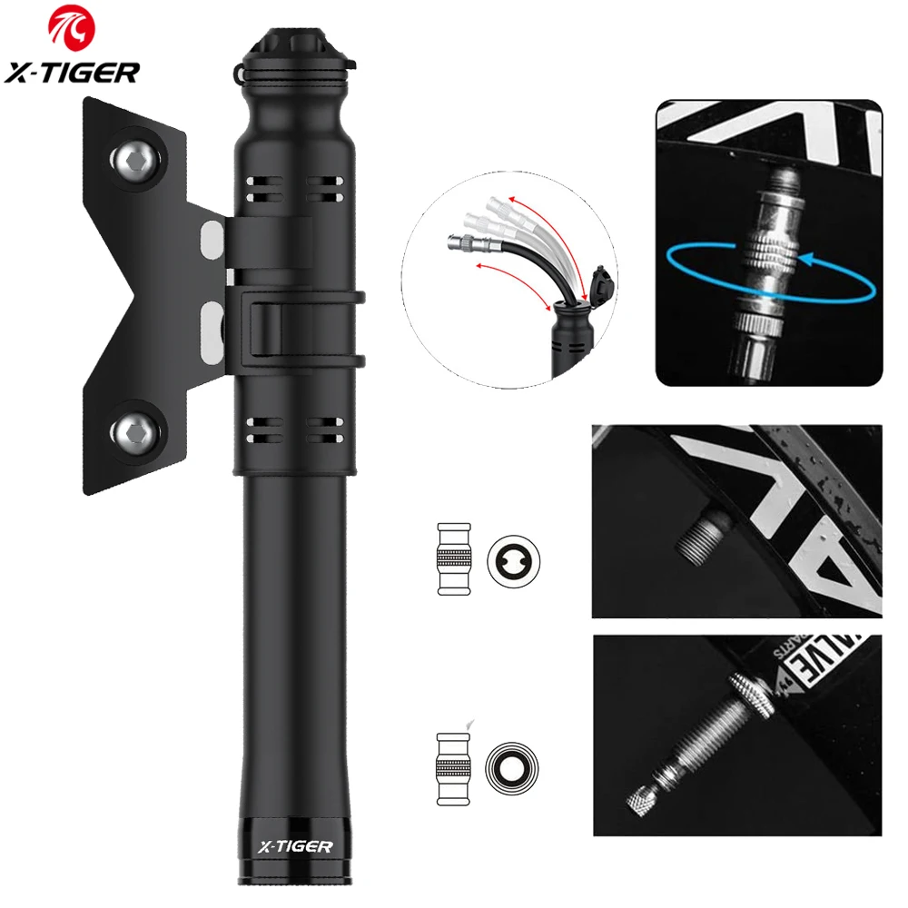 X-TIGER Mini Bike Pump Lightweight 100 PSI High Pressure