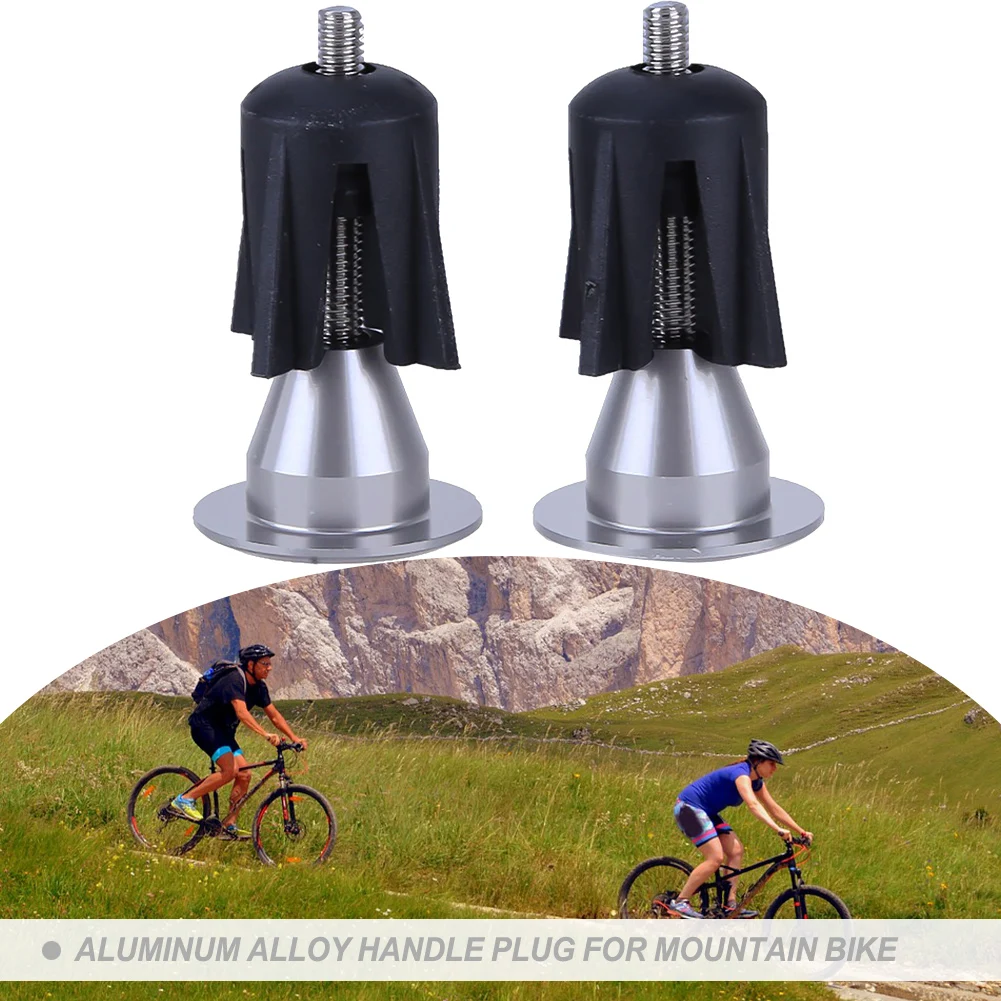 1Pair Mountain Road Bike Handlebar End Plugs Aluminum Alloy Handle Bar End Cap for BMX MTB Bike Grip Cover Bicycle Accessories
