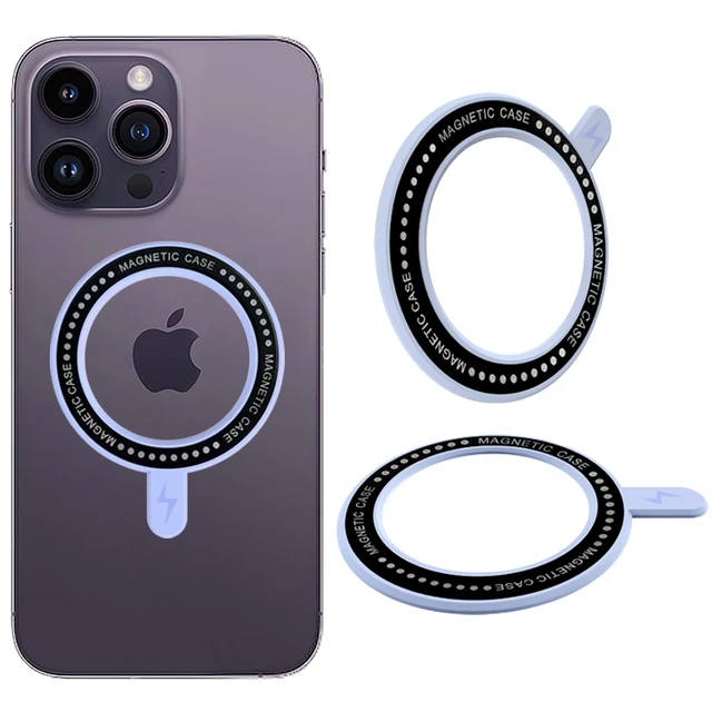 Anillo magnético compatible con Magsafe Mag, anillo magnético seguro para  Apple Iphone 14, 13, 12, 11 Pro, Max, Xs, Xr, cargador inalámbrico -  AliExpress
