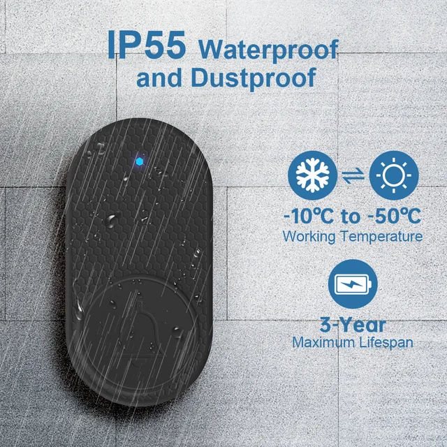 Fuers M558 Doorbell Smart Home Remote Wireless Intelligent Button Security System with Window Door Sensor Burglar 33 Songs 5