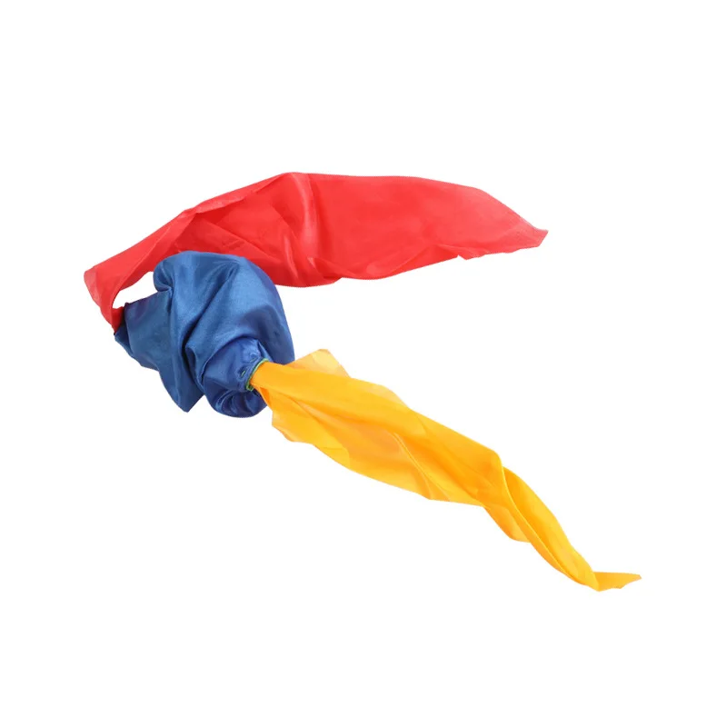 4 Colors Changing Magic Silk Scarf Magic Trick By Mr. Tricks Joke Props Magician Supplies Kids Children Beginner Learning Tools 2