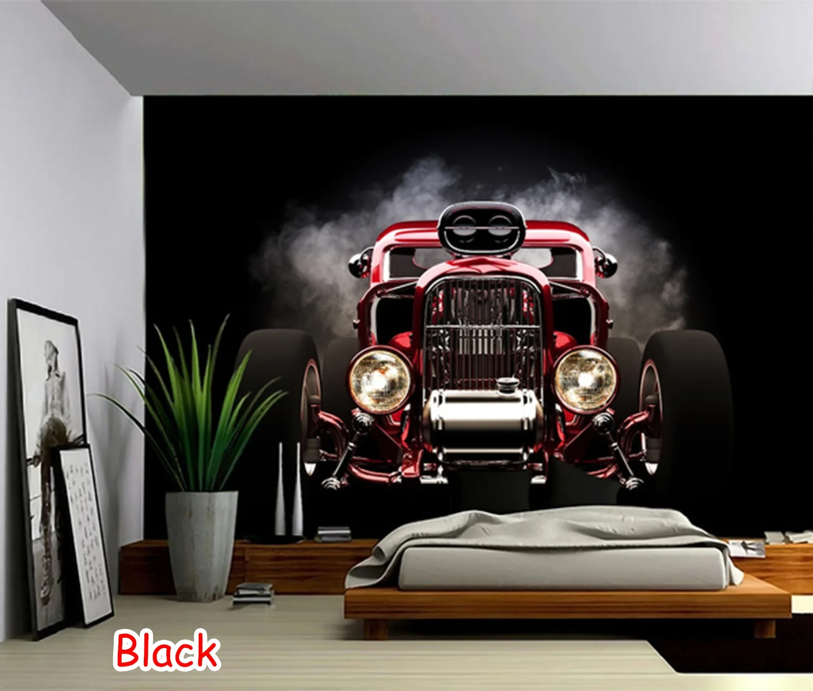 Hot Rod Tapestry Modified Car Tapestry Wall Hanging Art Bedroom Decoration Psychedelic Wall Curtain Background