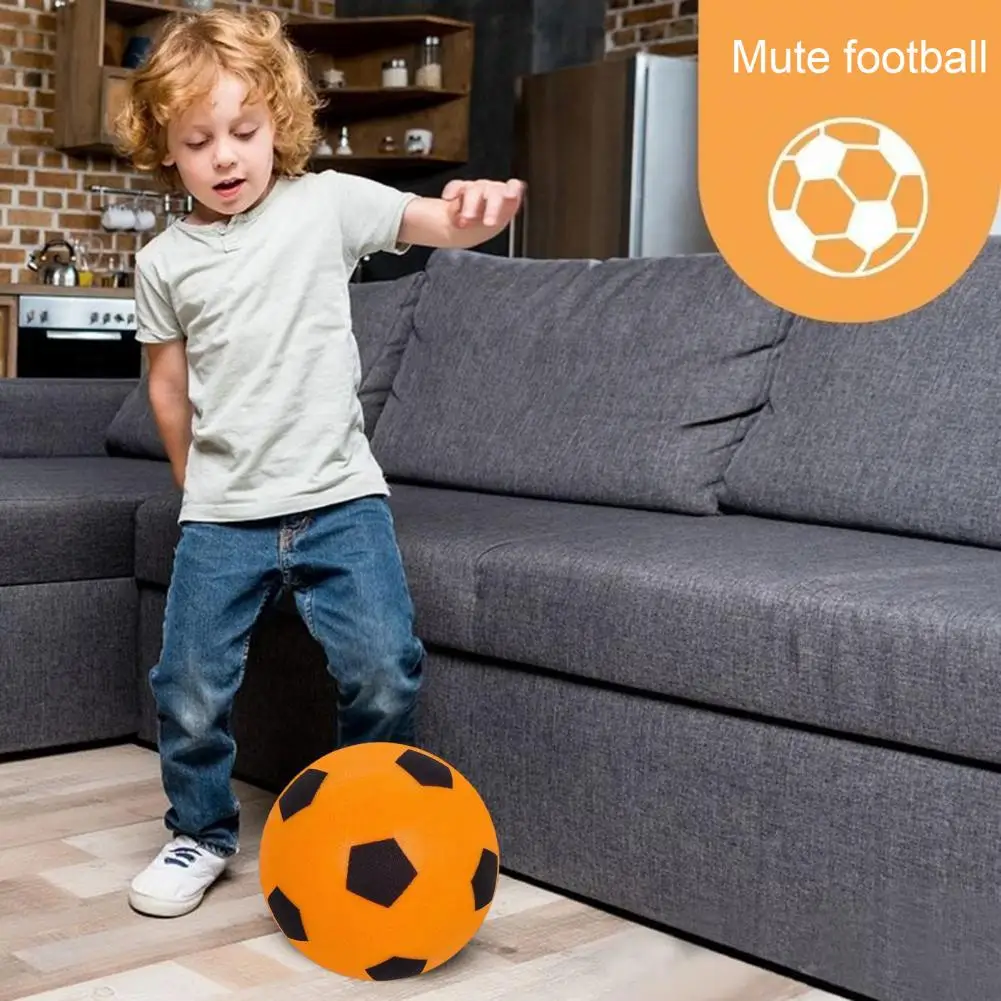 Silent Play Foam Ball Noise-absorbing Soccer Ball Silent Football Indoor Training Soft Elastic for Children for Youth