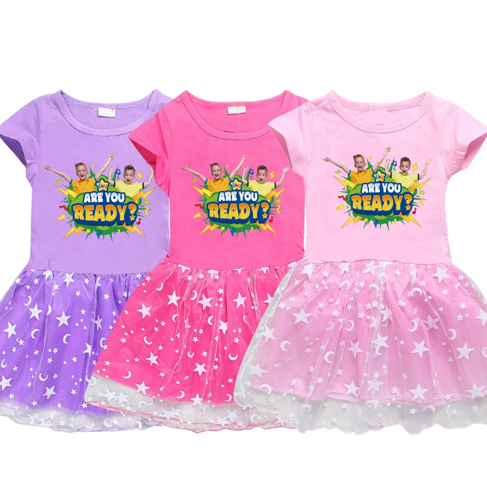 Vlad Niki Girls Clothes New Summer Princess Dresses Manica Corta Kids Dress Birthday Party Girls Dresses Abbigliamento Per Bambini