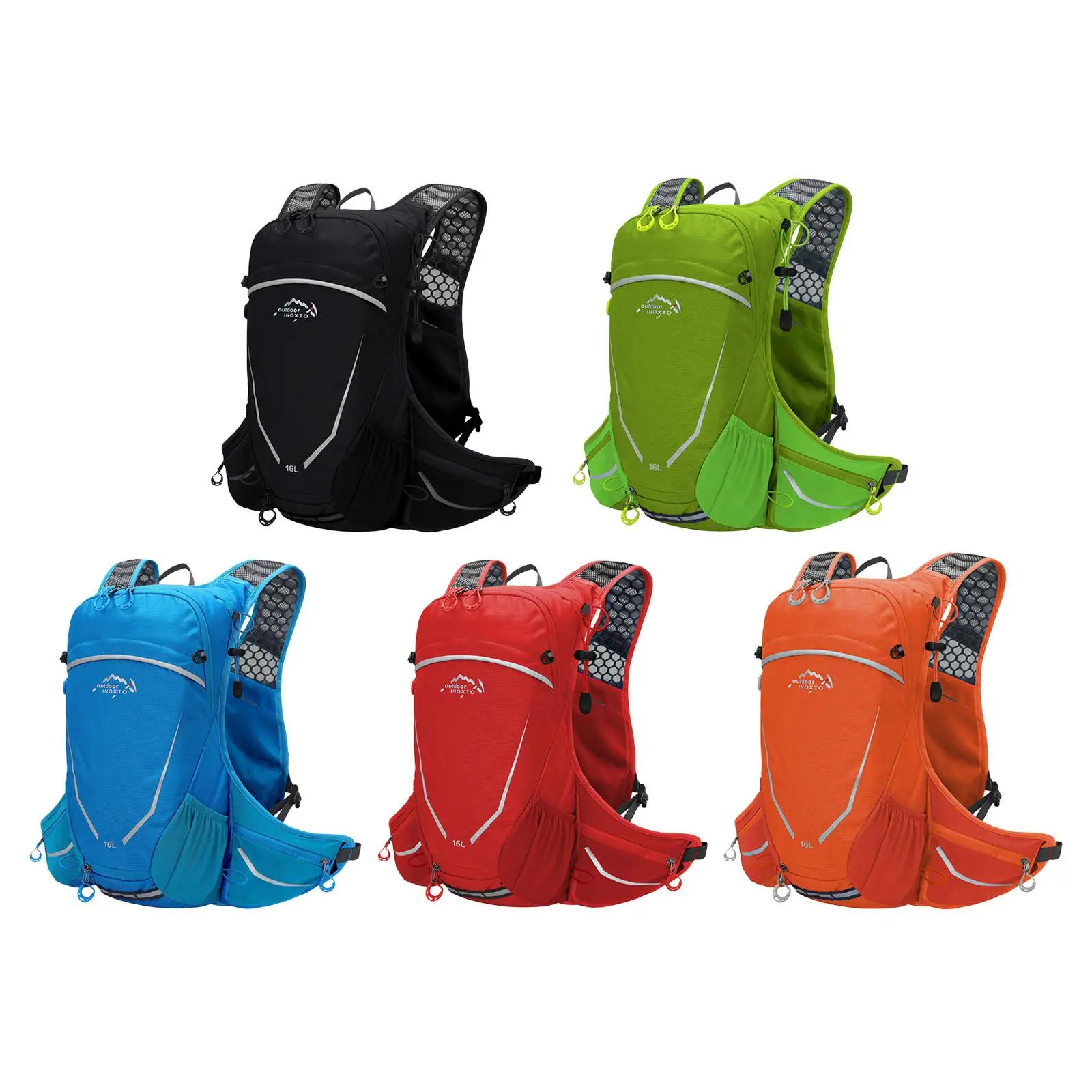 

Рюкзак гидратации для мужчин и женщин, регулируемый ранец на 16 л для кемпинга, езды на открытом воздухе, велоспорта, скалолазания