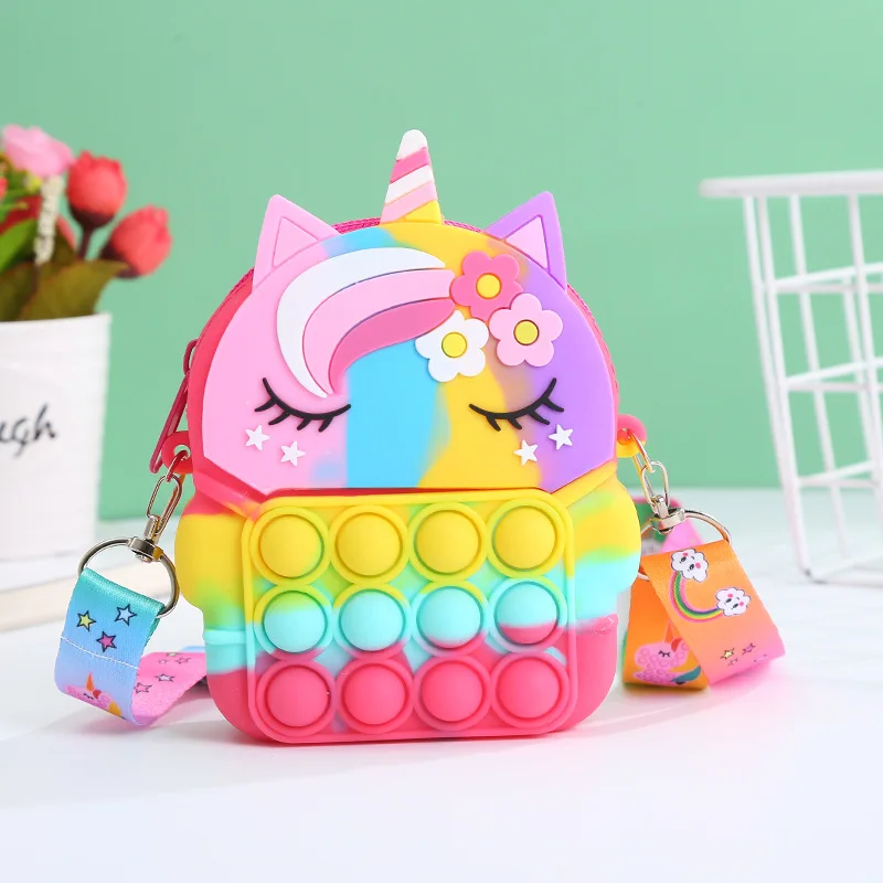 Colorful Silicone Sensory Bubble Crossbody Bag