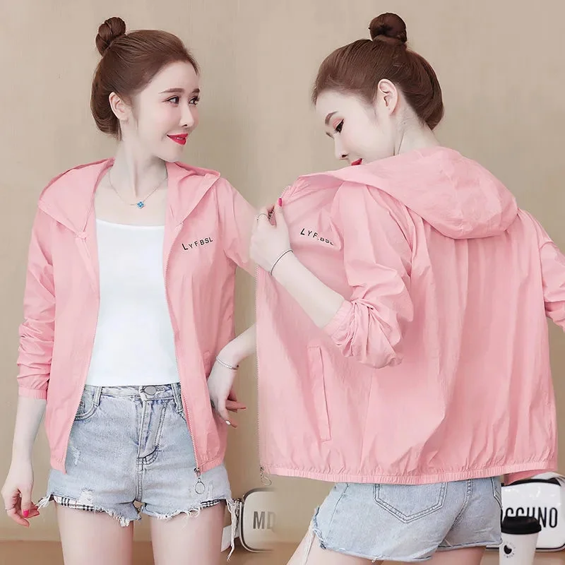 

Новинка 2024, женские куртки, Солнцезащитная Повседневная ветровка, женское тонкое базовое пальто, легкая куртка, верхняя одежда, женская одежда