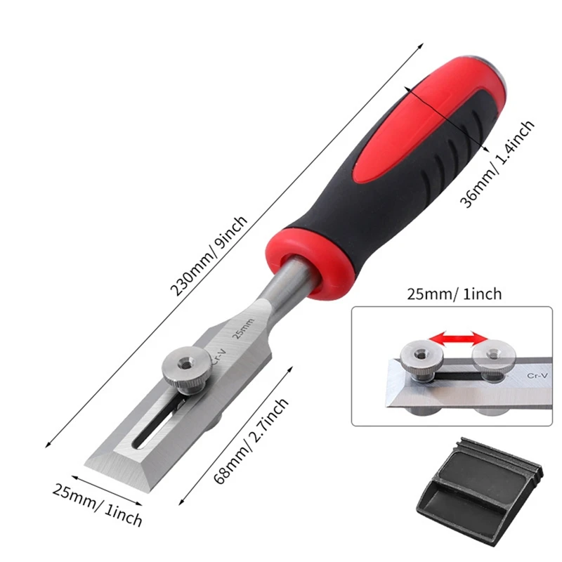 LUDA Limitable Chisel Adjustable 25Mm Wood Limitable Chisel Woodworking Carving For Carpenter