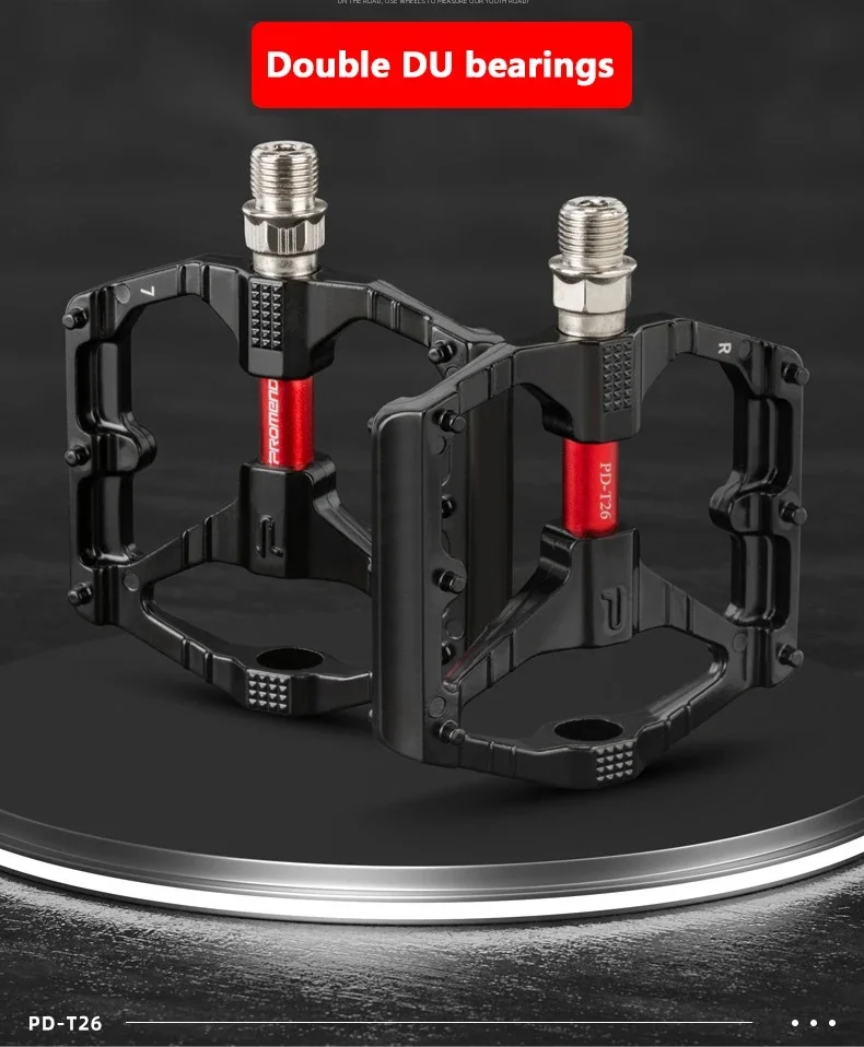 Description Picture 3 of itemPROMEND MTB Bicycle Pedal Anti-Slip DU Bearing Ultra Light High Strength Pedals Wide Platform Pedals Mountain Bike Accessories
