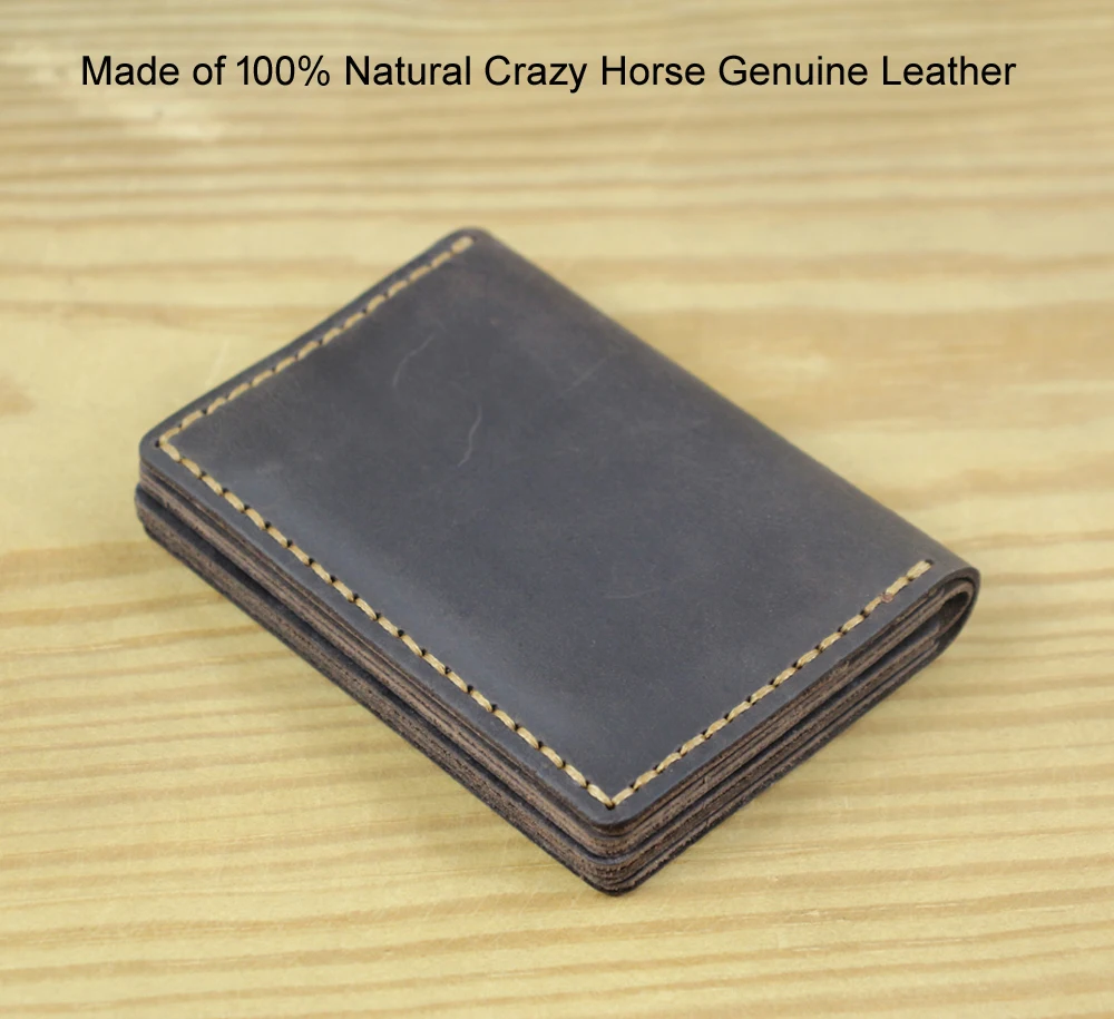 Premium Handmade Vintage Leather Card Holder and Wallet Sleeve
