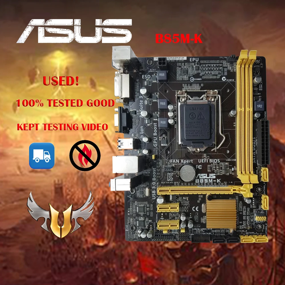 Originale Per Asus B85M-K Ddr3 Lga 1150 Intel B85 Desktop Motherborad
