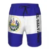 2023 Summer Polyester El Salvador Country Flag 3D Printed Men's Board Shorts Beach Pocket Running Summer Pants 5