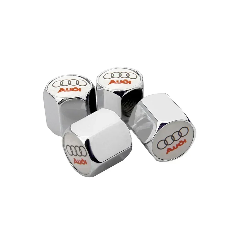4Pcs Premium Metal Car Wheel Valve Caps Set