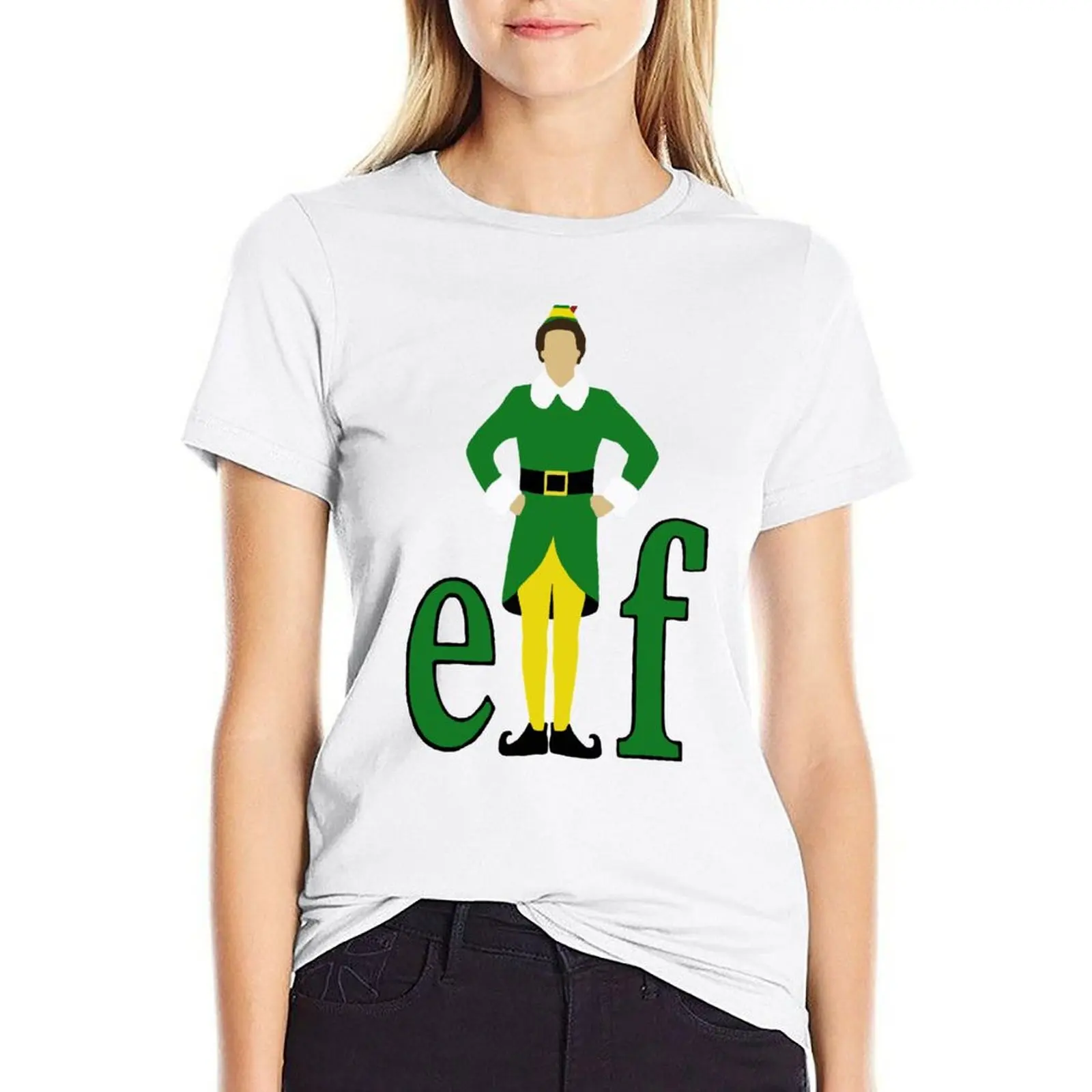 

Buddy the Elf T-shirt lady clothes cute clothes female Women t-shirts