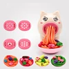 Cartoon Cute Pig Noodle Machine Clay Set Game Noodle Machine Multiple Molds Knife Fork Clay Set Toys Kids Gifts 4