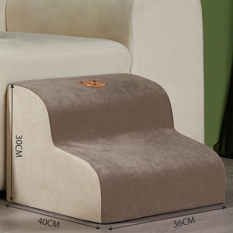 

OKRA pet specific cushion staircase with 2 sections, 3 sections, and 4 sections available for detachable washing GREY House cus
