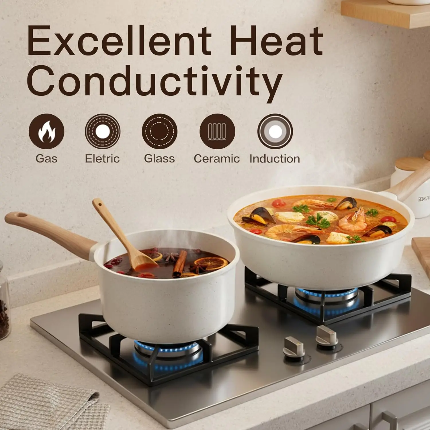 22-Piece Ceramic Cookware Set 4