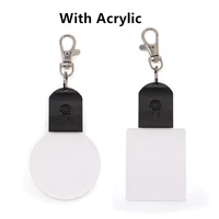 1Pcs Led Acrylic 3D Keychain RGB Colorful Night Light Luminous Pendant Lamp Wedding Christmas Decor Diy Gift Key Ring 2
