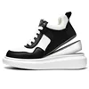 Luxury Leather Elevator Shoes Men's Sneakers Height Increasing Shoes Invisible 7CM Heighten Sports Shoes Taller Lift White Shoes 5