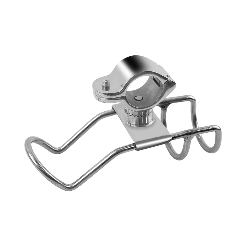 Marine Grade AISI316 Stainless Steel Clamp on Rod Holder 360 Degree Pole Bracket Mount Boat On Rail Boat Accessories For Yacht